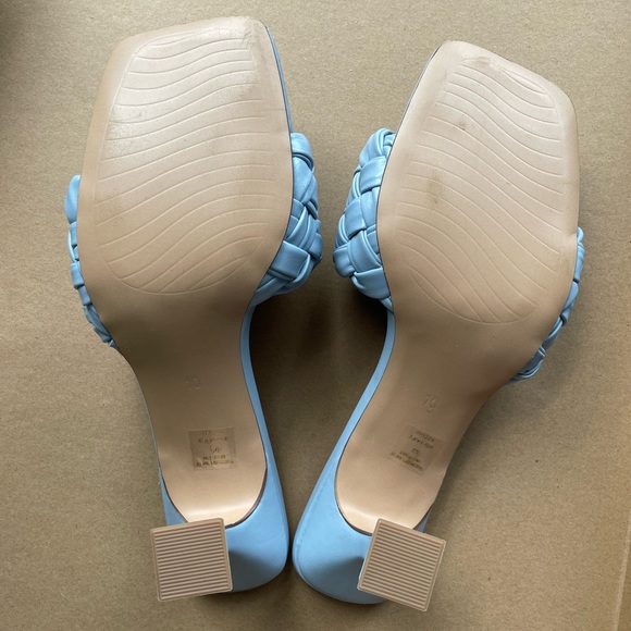 MICHAEL BY MICHAEL SHANNON WOMENS SAYLOR SLIDE SANDAL - PALE BLUE 10 NWOT